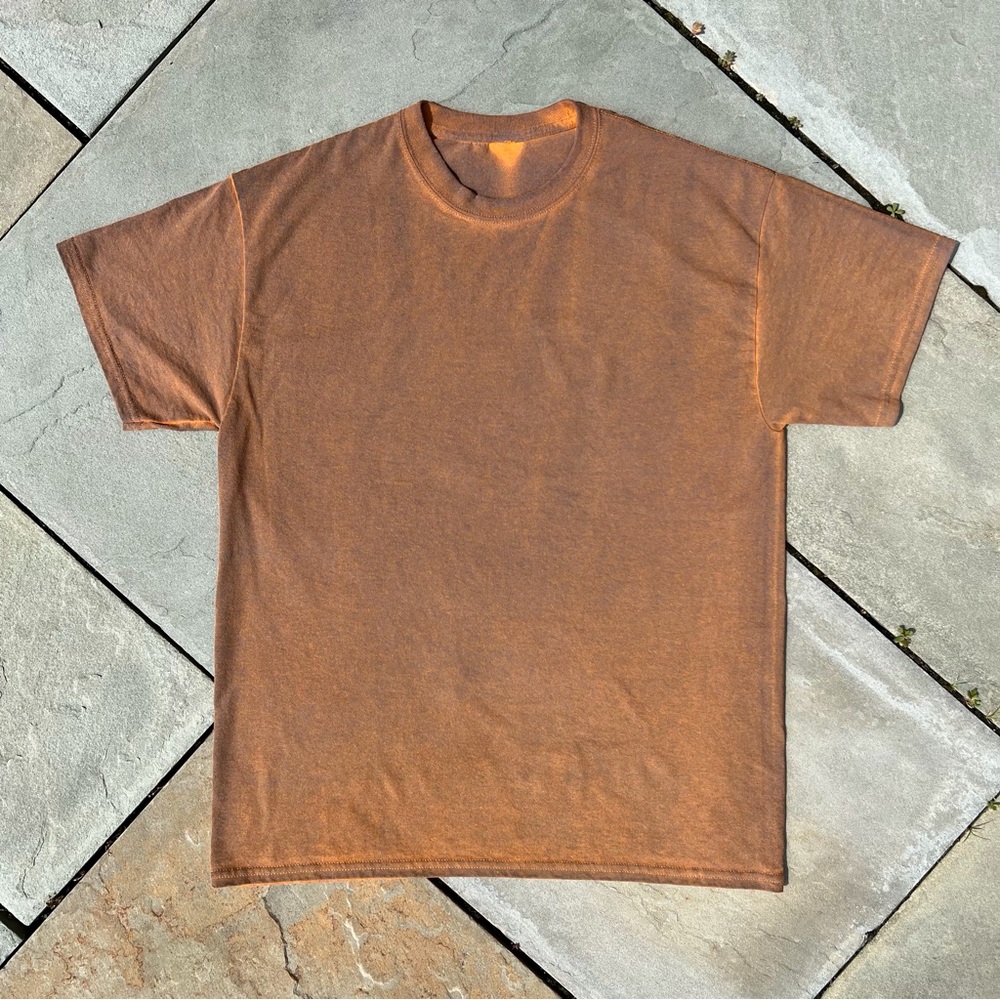 Brown Blue Hazy Dyed T-Shirt